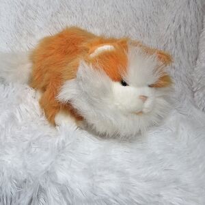Gund Chuck Whiskas Kitty Cat Plush Orange White Yellow Eyes Advertising 16" 1999